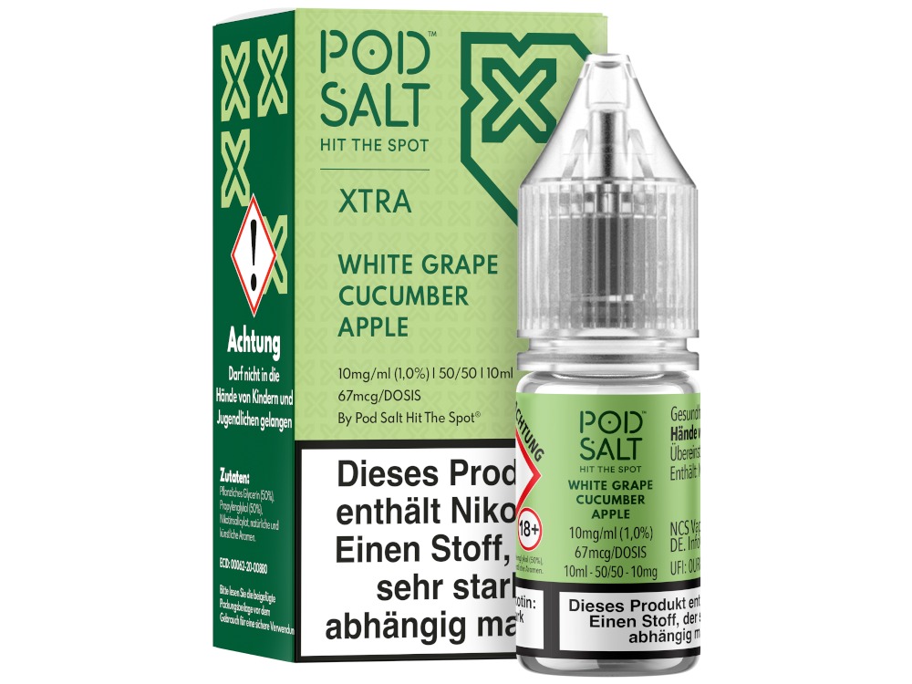 White Grape Cucumber Apple - Pod Salt X Nikotinsalz Liquid