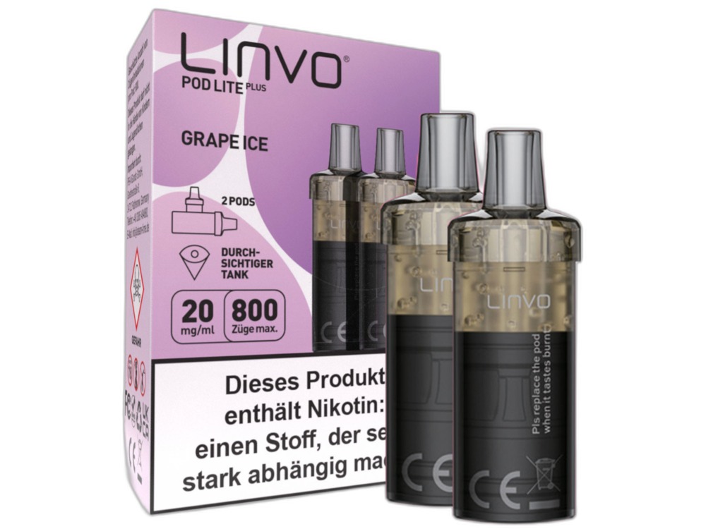 Linvo - Pod Lite Plus Cartridge 20 mg/ml (2 Stück pro Packung)