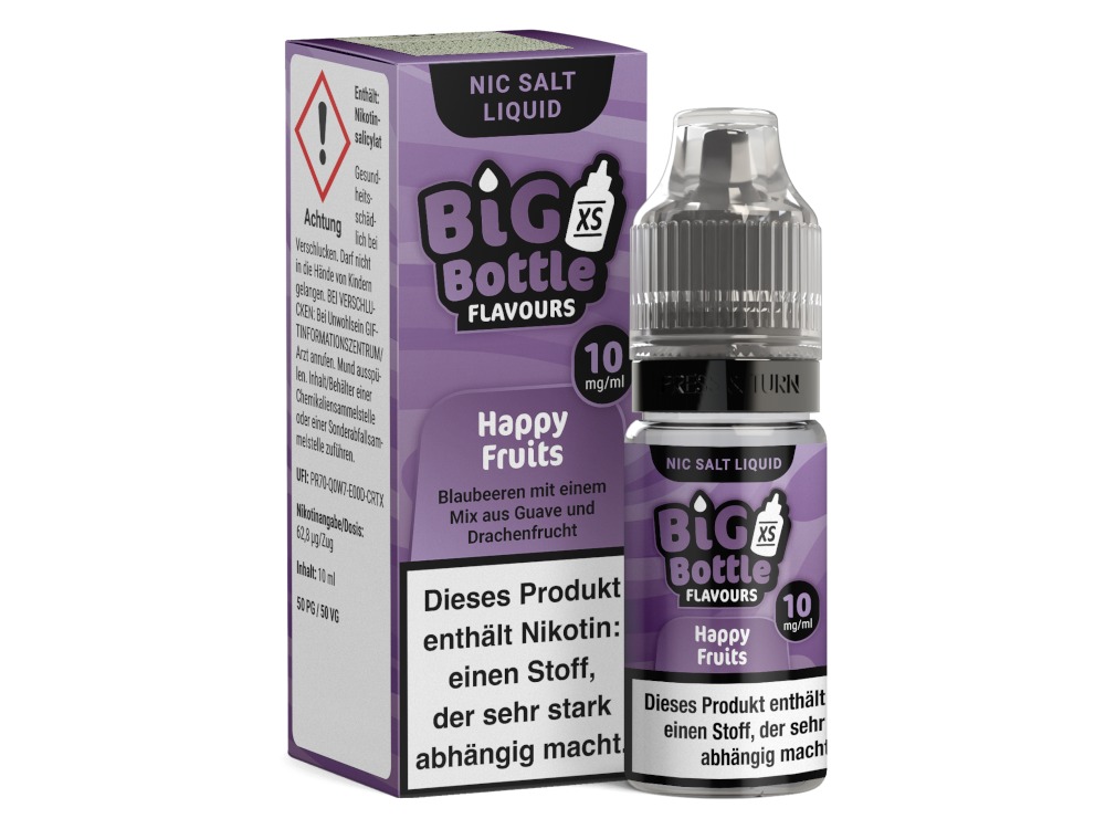 Happy Fruits - Big Bottle Nikotinsalz Liquid