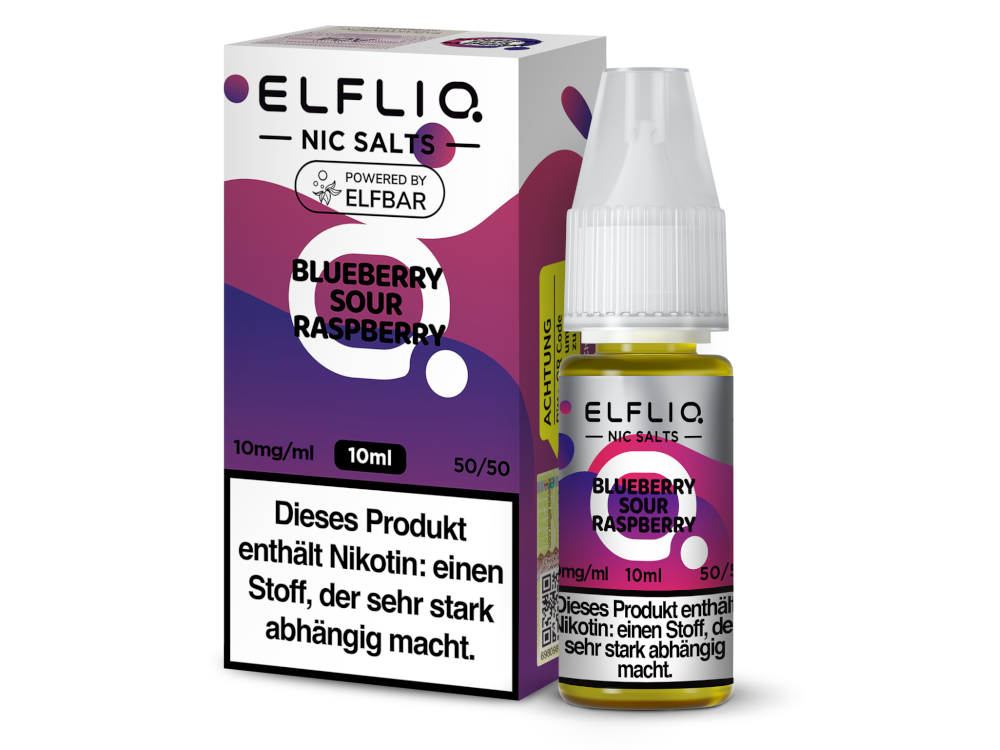Blueberry Sour Raspberry - ELFLIQ Nikotinsalz Liquid