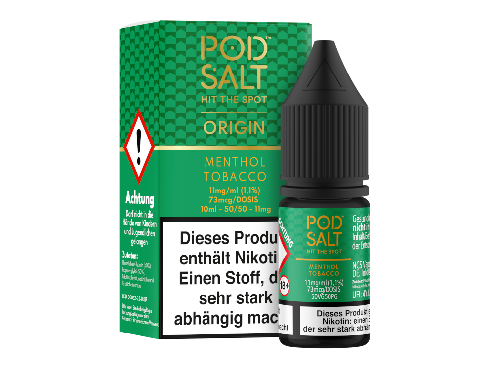 Menthol Tobacco - Pod Salt Origin Nikotinsalz Liquid