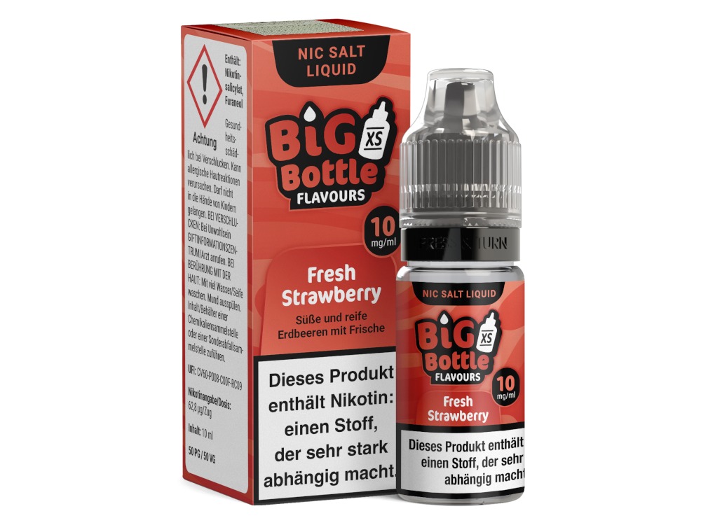 Fresh Strawberry - Big Bottle Nikotinsalz Liquid