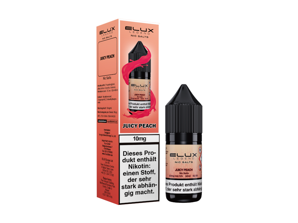 Juicy Peach - Elux Nikotinsalz Liquid