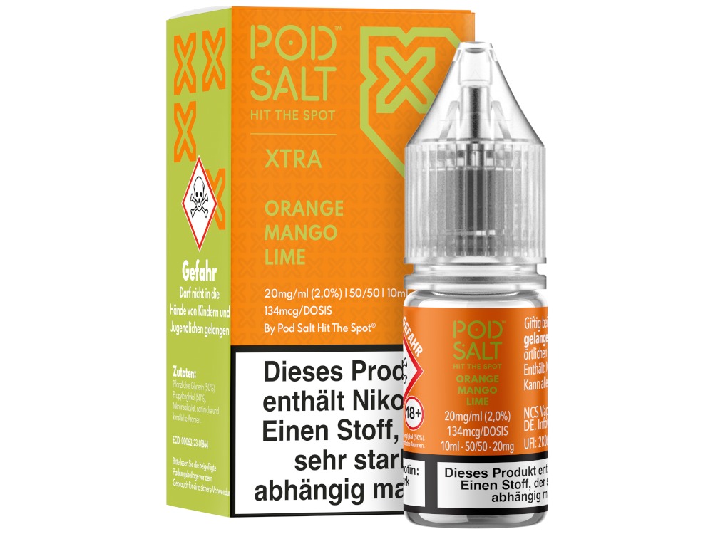 Orange Mango Lime - Pod Salt X Nikotinsalz Liquid