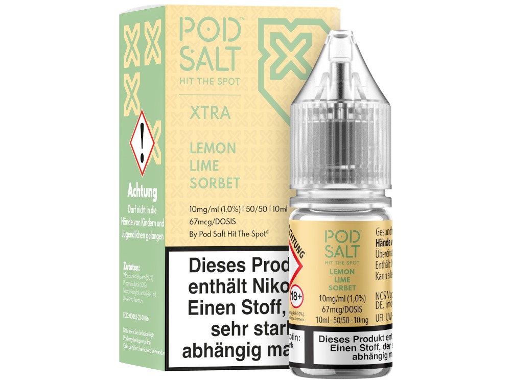 Lemon Lime Sorbet - Pod Salt X Nikotinsalz Liquid