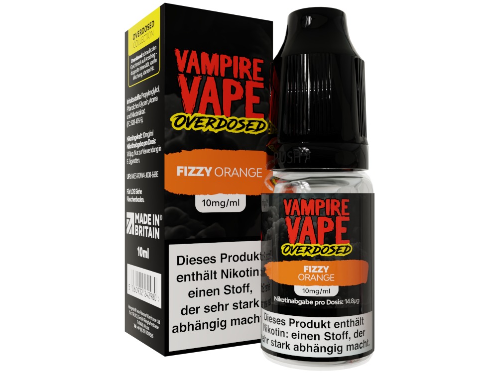 Fizzy Orange - Overdosed - Vampire Vape Nikotinsalz Liquid