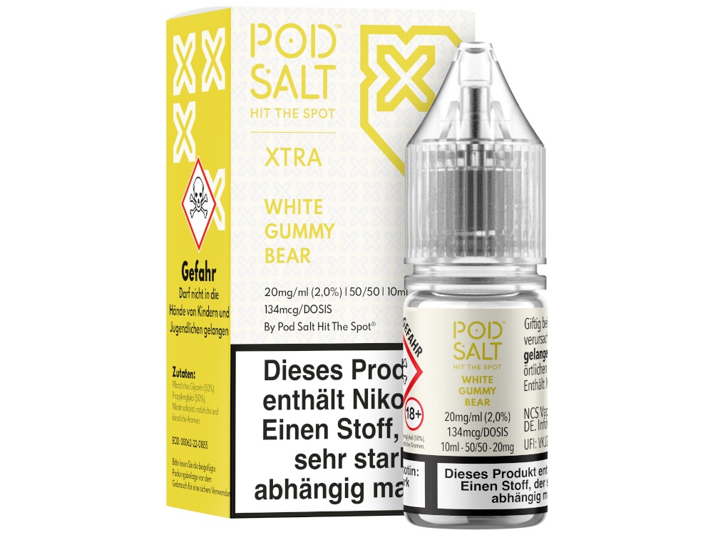 White Gummy Bear - Pod Salt X Nikotinsalz Liquid