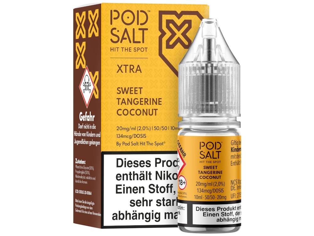 Sweet Tangerine Coconut - Pod Salt X Nikotinsalz Liquid