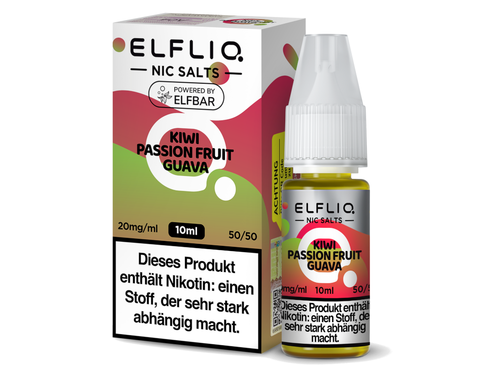 Kiwi Passion Fruit Guava - ELFLIQ Nikotinsalz Liquid