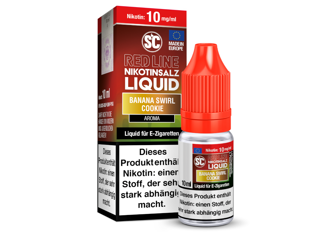 Banana Swirl Cookie - Red Line - SC Nikotinsalz Liquid