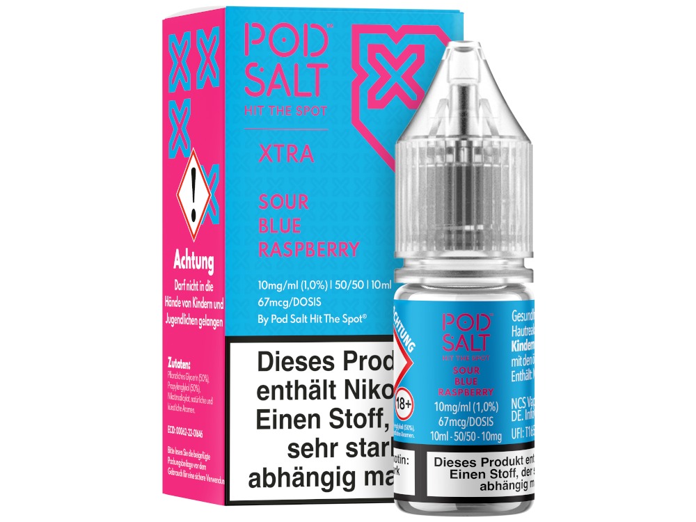 Sour Blue Raspberry - Pod Salt X Nikotinsalz Liquid