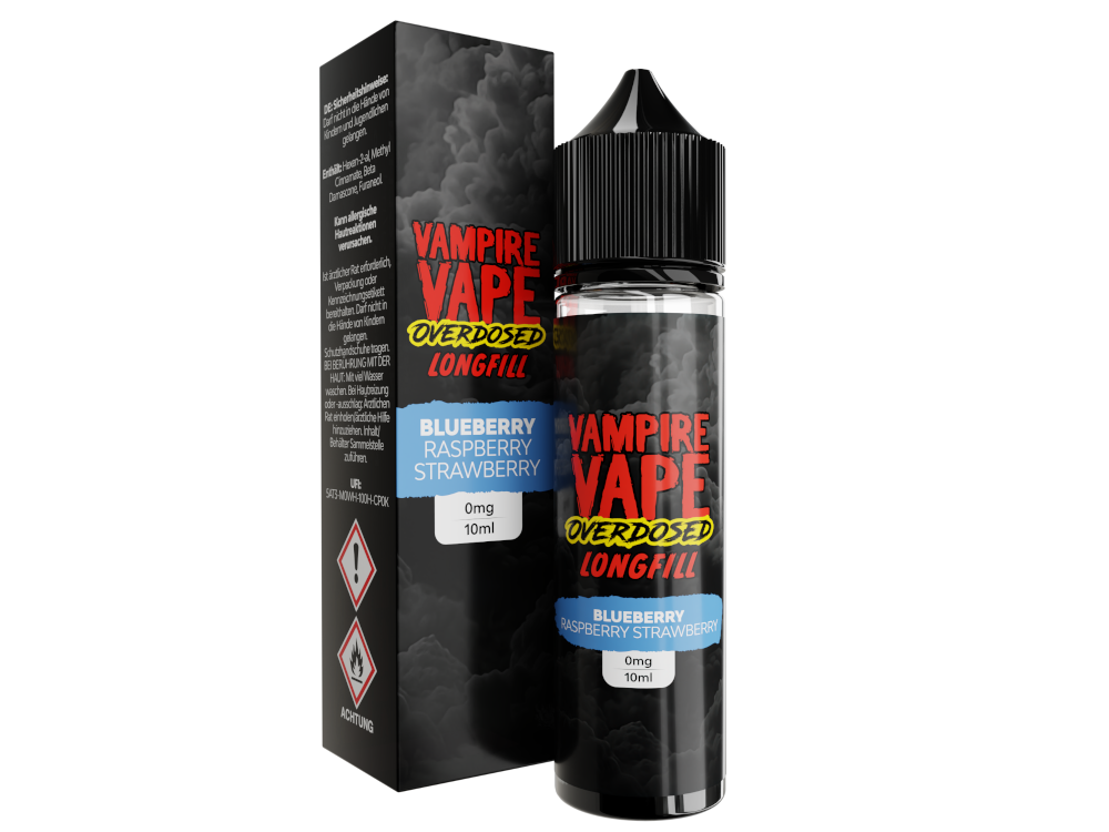 Blueberry Raspberry Strawberry - Overdosed - Vampire Vape Aroma 10ml