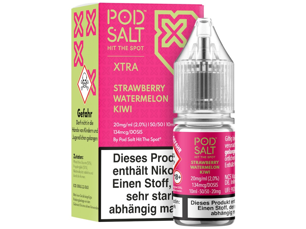Strawberry Watermelon Kiwi - Pod Salt X Nikotinsalz Liquid